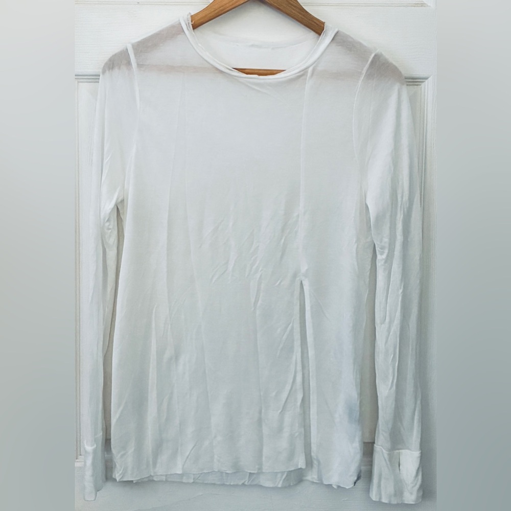 Koral Sheer White Tencel Top